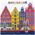 TTD Gifts Servetten grachtenhuisjes color - Amsterdam