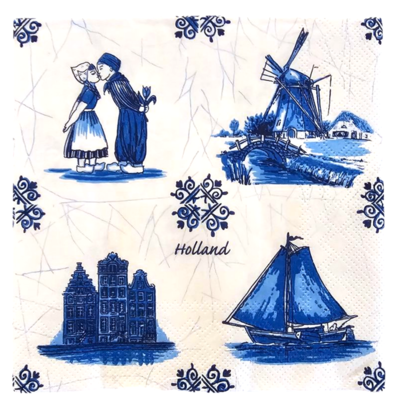 TTD Gifts Napkins Holland tile decorations