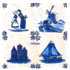 TTD Gifts Servietten Holland Fliesendekorationen