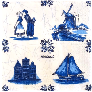 Typisch Hollands Napkins Holland tile decorations