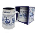TTD Gifts Beer mug Holland - Delft blue in gift box