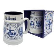 Typisch Hollands Bierkrug Holland - Delfter Blau in Geschenkbox