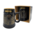 TTD Gifts Luxus-Bierkrug Gold-Schwarze Fassadenhäuser
