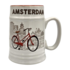 Typisch Hollands Beer pull Amsterdam bicycle white in gift box