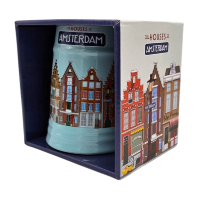 Typisch Hollands Beer pull Amsterdam Houses in gift box