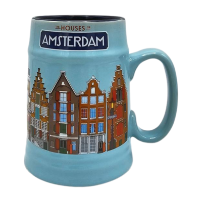 Typisch Hollands Bierpull Amsterdam Huisjes in geschenkdoos
