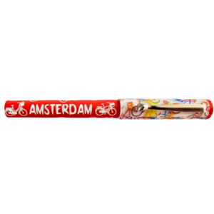 Typisch Hollands Ballpoint pen Tulip - Red - Amsterdam