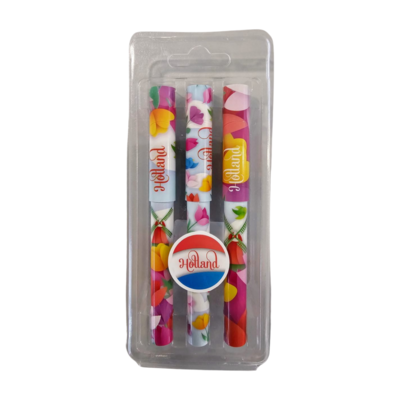 Typisch Hollands Pen set 3-piece - Tulips and windmills Holland