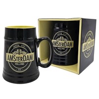 TTD Gifts Bierpull Amsterdam zwart (capital city)