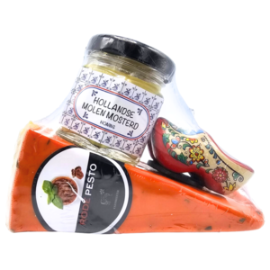 Typisch Hollands Cadeauset-Klein- Tomaat- Honingmosterd en klompjes