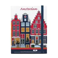 Typisch Hollands Notitieboekje Amsterdam - Gevelhuisjes
