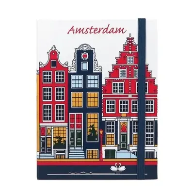 Typisch Hollands Notitieboekje Amsterdam - Gevelhuisjes