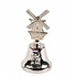 Typisch Hollands Table bell color mill Amsterdam shiny silver.