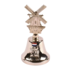 Typisch Hollands Table bell color mill Amsterdam shiny silver.