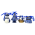 Matix Set van 4 Delfts blauwe kerstboomhangers