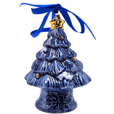 Typisch Hollands Weihnachtsschmuck Weihnachtsbaum Delfter Blau mit Gold