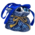 Matix Delft blue Christmas ornament gift bag with gold