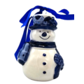 Typisch Hollands Christmas ornament snowman Delft blue