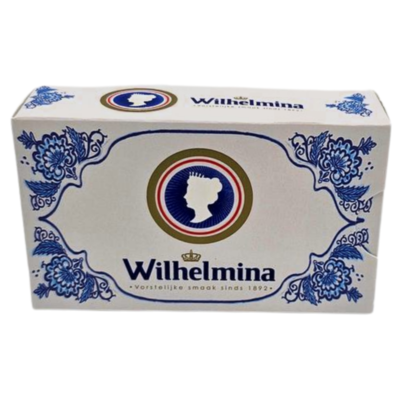 Typisch Hollands Wilhelmina-Pfefferminze in Delfter Blau-Schiebebox