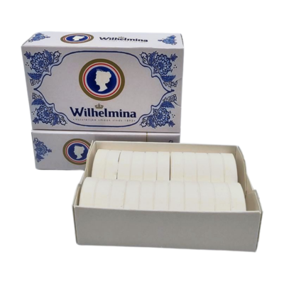 Wilhelmina pepermunt Wilhelmina Pepermunt in Delfts blauw schuifdoosje