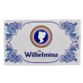 Wilhelmina pepermunt Wilhelmina Peppermint in a Delft blue sliding box