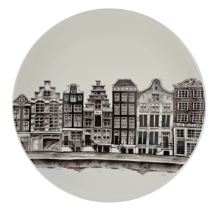 Heinen Delftware Wall plate Amsterdam - Canal Belt