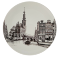 Heinen Delftware Wall plate Amsterdam - Canal Belt