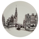 Heinen Delftware Wall plate Amsterdam - Canal Belt