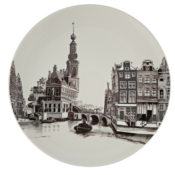 Heinen Delftware Wall plate Amsterdam - Canal Belt