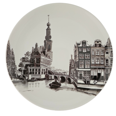 Heinen Delftware Wandteller Amsterdam - Grachtengürtel