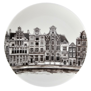 Heinen Delftware Wandbord Amsterdam - Grachtengordel