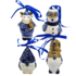 Matix Set van 4 Delfts blauwe kerstboomhangers