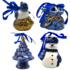 Typisch Hollands Set of 4 Delft blue Christmas tree hangers