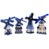 Typisch Hollands Set mit 4 Delfter blauen Weihnachtsbaumhängern