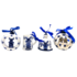 Typisch Hollands Set of 4 Delft blue Christmas tree hangers