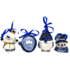 Matix Set of 4 Delft blue Christmas tree hangers