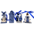 Matix Set of 4 Delft blue Christmas tree ornaments