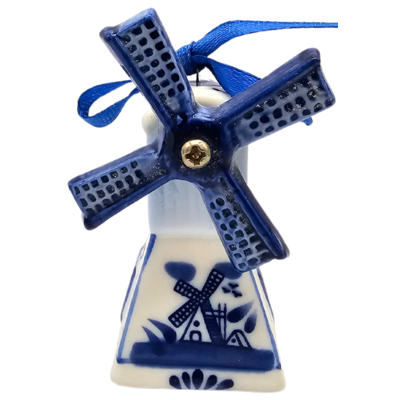 Typisch Hollands Set of 4 Delft blue Christmas tree hangers