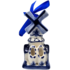 Matix Set van 4 Delfts blauwe kerstboomhangers - molens