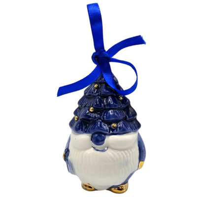 Matix Set mit 4 Delfter-blauen Weihnachtsbaumkugeln