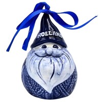Matix Christmas ornament Santa knitted sweater Delft blue