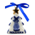 Typisch Hollands Kerstornament kerstboom ster Delfts-blauw  met goud