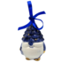 Typisch Hollands Kerstornament kerst-trol Delfts-blauw  met goud