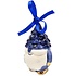 Typisch Hollands Kerstornament kerst-trol Delfts-blauw  met goud