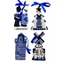 Matix Set van 4 Delfts blauwe kerstboomhangers