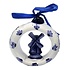 Typisch Hollands Set of 4 Delft blue Christmas tree hangers