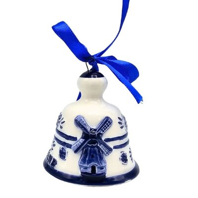 Typisch Hollands Set of 4 Delft blue Christmas tree hangers