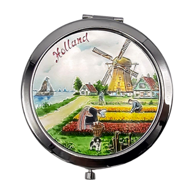 Matix Spiegelkasten Holland - Tulpenpflücker in holländischer Landschaft