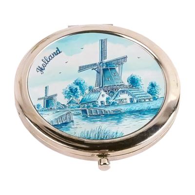 Matix Mirror box Holland - Delft blue Mill landscape