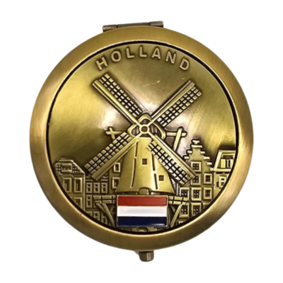 Matix Spiegeldoos Holland- Molen en gevelhuisjes